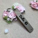 Médaille rectangle chien en métal personnalisée