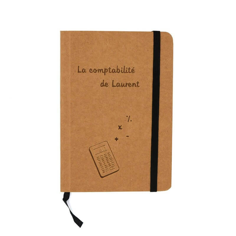 Cahier de note kraft personnalisable