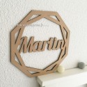 Décoration murale prénom Martin en bois