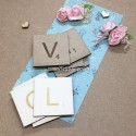 Lettre scrabble gravée en bois géante 