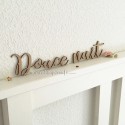 Décoration murale en bois mot découpé