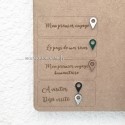Légende de la décoration murale carte du monde en bois à personnaliser