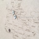 Pin personnalisation de la carte du monde