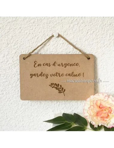 Plaque de porte personnalisée - macreationperso