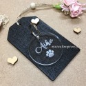 Médaille chien ronde personnalisée 30 mm