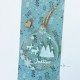 Boule de Noël  prénom Justine gravé  transparente et Flocon de neige 