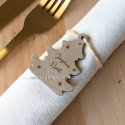 Décoration en forme de sapin pour serviette de table