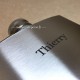 Flasque personnalisée en inox avec prénom Thierry
