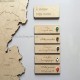 Carte de France en bois personnalisée - 60 x 60 cm
