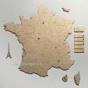 Créer une carte géographique personnalisée en bois