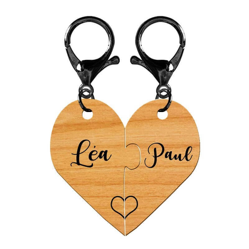 Porte-clé qui se complète personnalisé en bois