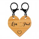 Porte-clé qui se complète personnalisé en bois