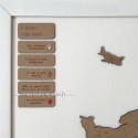 Plaquettes personnalisées de la carte de France