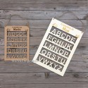 Abécédaire personnalisé en bois thème floral et  prénom