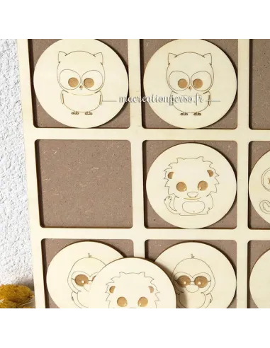 Jeu de mémoire en bois personnalisé - macreationperso