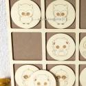 Jeu de mémoire en bois personnalisé - macreationperso