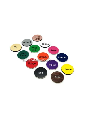 Différents coloris disponibles de jeton Map pour carte du monde en bois personnalisée - macreationperso