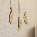 Pumes de l'Attrape rêves en bois gravéés