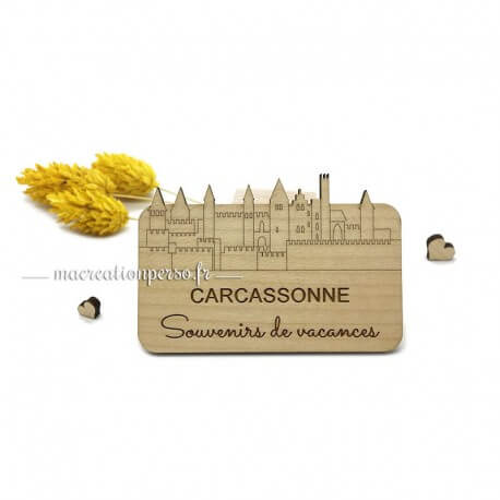 Magnet ville de Carcassonne Souvenirs de vacances