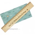Règle personnalisé laser en bois - 151 x 30 mm