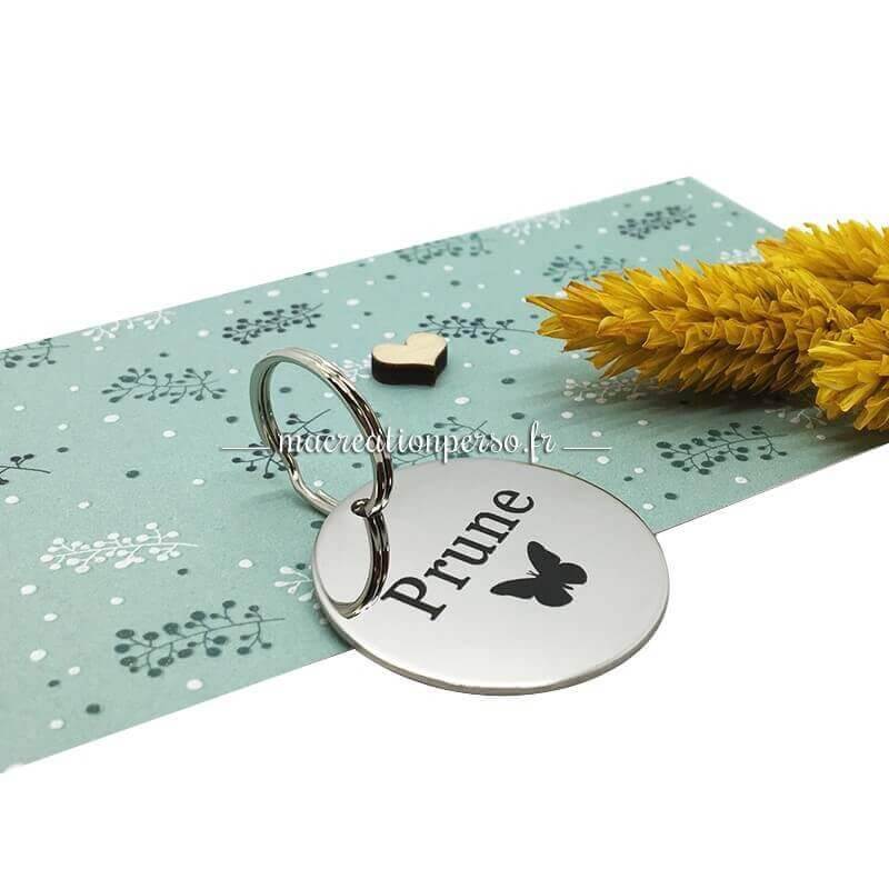 Médaille pour chien ou médaille pour chat ronde - Or et Argent - Macreationperso