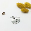 Petite médaille tête de chat en métal 32 x 28 mm mm - Macreationperso