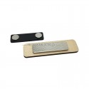 Support aimanté du badge en bois