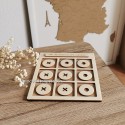Morpion jeux à 2 en bois personnalisable