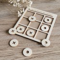 Jeu de MORPION en bois sur mesure 