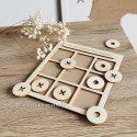 Jeu de MORPION en bois gravé prénom