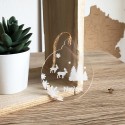 Boule de Noël Nathan pour sapin en matière transparente