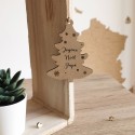 Déco de Nöel personnalisée sapin bois 