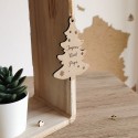 Déco Nöel prénom en bois sapin personnalisé
