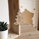 Sapin de Noël en bois Prénom personnalisé joyeux Noël