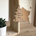 Décoration artisanale sapin de Noël Prénom made in france