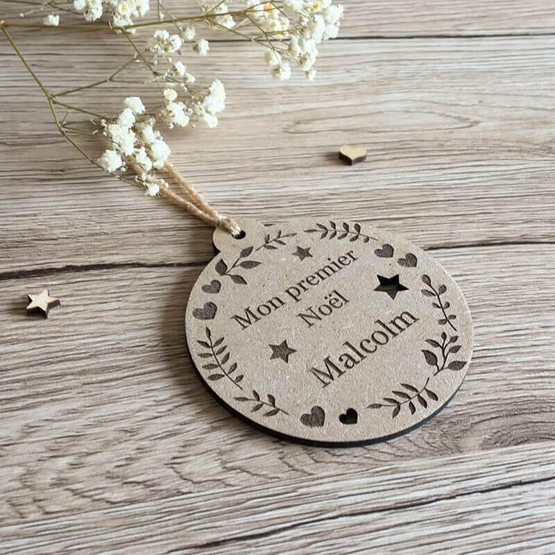 Accessoire de Noël personnalisé Mon premier Noël 