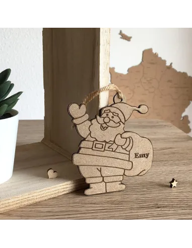 Décoration en bois Père Noël made in France