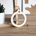 Boule de Noël en couronne Prénom Louanne