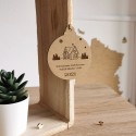 Suspension de noël en bois Notre premier Noël chez nous