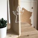 Déco pour sapin en forme d'ange de Noël  personnalisable