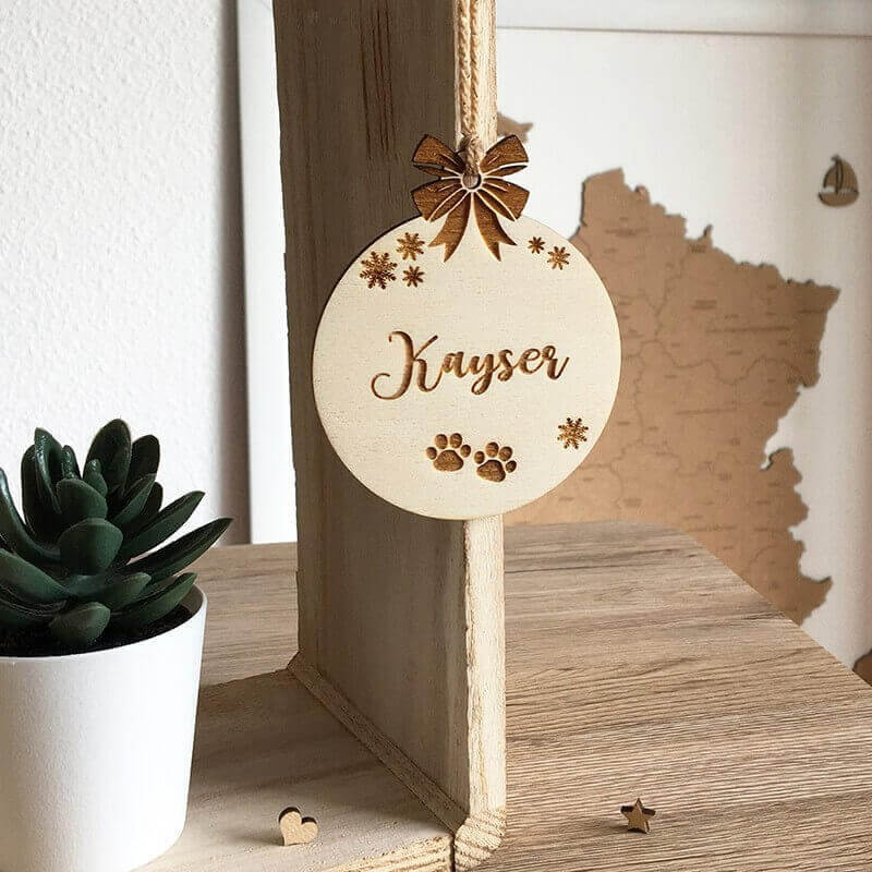 Boule de noël personnalisée made in France