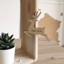 Renne de Noël en bois  à graver