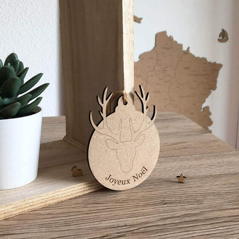 Décoration de Noël en forme de bois de cerf