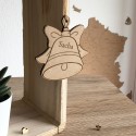 Boule cloche de Noël à personnaliser  - PLUSIEURS COLORIS macreationperso