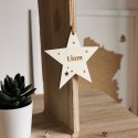 Étoile sapin de noël personnalisée prénom Liam