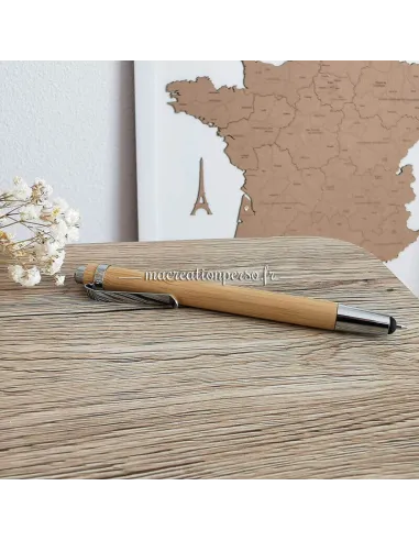 Stylo personnalisé en bambou