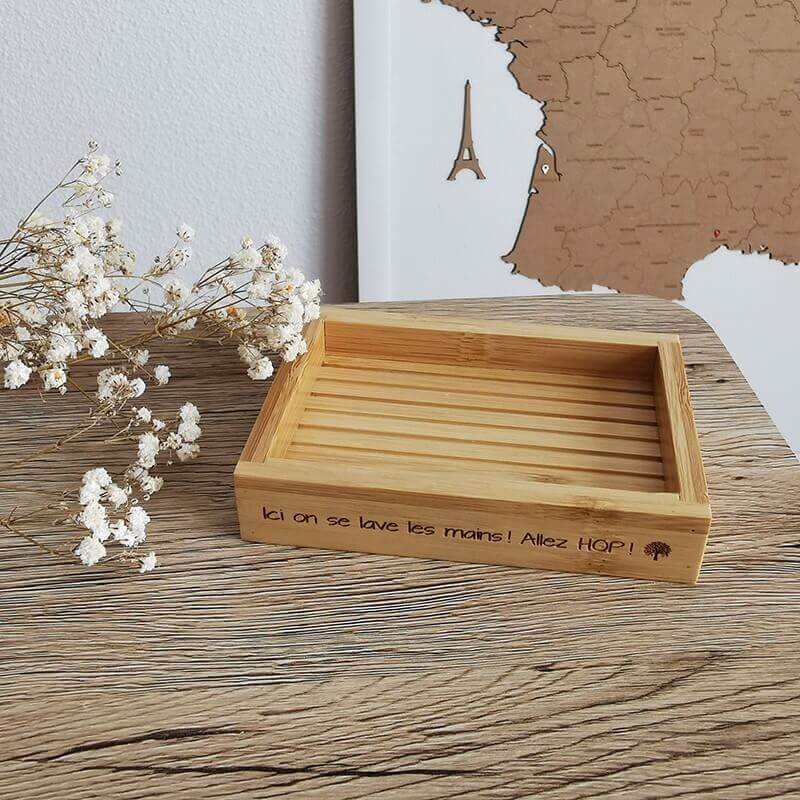 Porte-savon écologique en bambou