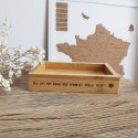 Porte savon gravé en bois 