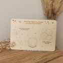 Plateau père noël en bois personnalisé