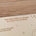 Plateau Père Noel à personnaliser en bois
